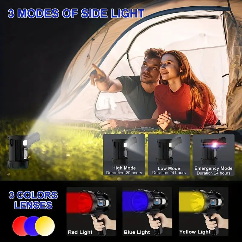 LINTERNA LED POTENTE RECARGABLE